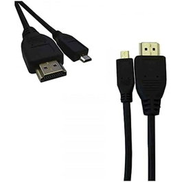 Edm Câble HDMI vers Micro HDMI Haute Vitesse 1.4 Mâle-Mâle 1m Noir