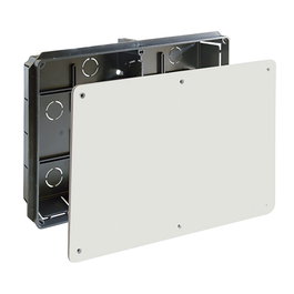 Solera 5502 Boîte rectangulaire 300x200x60mm avec vis PVC Noir/blanc
