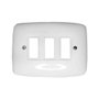 Solera 522 Placa 3 éléments petite série Estrella Blanc Polypropylène 75 x 102 x 8 mm