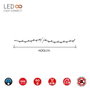 Guirlande lumineuse LED EDM 71252 Bleu 4 m