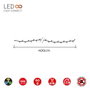 Guirlande lumineuse LED EDM 71253 Easy-Connect Multicouleur 4 m