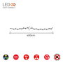 Guirlande lumineuse LED EDM 71253 Easy-Connect Multicouleur 4 m