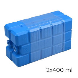 Cooling Elements Accumulateur de froid pour glacière, 400 ml, 16 x 9,5 x 6,5 cm, lot de 2, couleurs assorties
