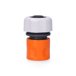 Edm Conector rápido de manguera ¾ pulg - 5/8 pulg gris/naranja