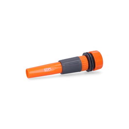 Edm Lanza de riego regulable avec collier 5/8 - 3/4 pouce gris orange polypropylène anti-UV