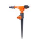 Edm Asperseur rotatif trois branches avec piquet, Ø20x26cm, gris/orange, polypropylène, anti-UV, anti-algues