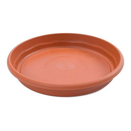 Plastiken Plateau pour maceta ronde Terra Marron Ø400mm