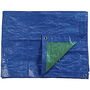 Auvent EDM 74992 Bleu Vert Bleu/Vert Polyéthylène 90 g/m² 4 x 5 m Double face
