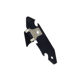 Metaltex Abrelatas de poche noir acier inoxydable 15,09 x 5,59 x 1,2 cm
