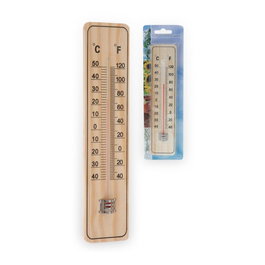 Ipae Progarden Thermomètre pour intérieur et extérieur 20cm en bois