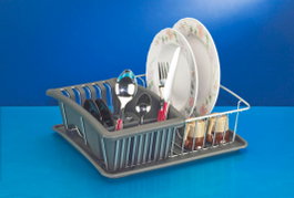 Metaltex Aquatex Égouttoir avec plateau extractible Gris 35x30 cm. ,sku/source_code_context/etc. omitted as per instructions