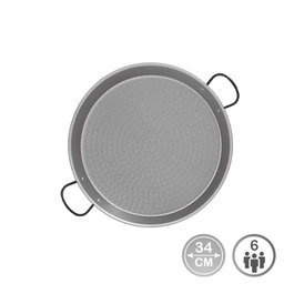 Vaello Paellera en acier puli Ø340mm 6 rations