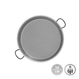Vaello Paellera en acier puli Ø380mm, 7-8 raciones