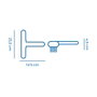 Edm Brosse de piscine Classic, Bleu