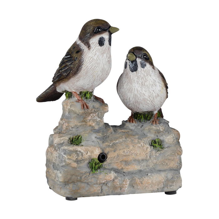 Figure décorative de jardin Progarden avec son Oiseau Figurine Décorative Multicouleur polypropylène