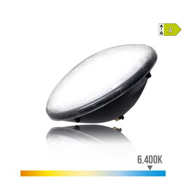 Edm Par56 LED Ampoule pour Piscine 15W 1300lm 6500K Blanc Froid IP68 Ø17,6x6cm 12V