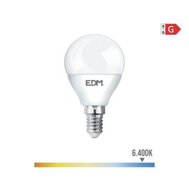 Edm Bombilla LED sphérique E14 5W 400 lm 6400K lumière froide