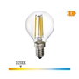 Edm Ampoule LED E14 Filament Sphérique 4W 500lm 3200K Blanc Chaud Ø4,5x7,8cm