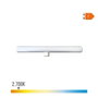 Edm Linestra LED 1 culot S14D 7W 600lm 2700K lumière chaude 300x30x47mm