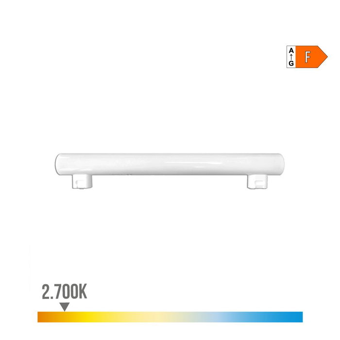 Edm Linestra LED 2 casquillos S14S 7W 600lm 2700K lumière chaude 300x30x47mm angle 300° Edm Linestra LED 2 casquillos S14S 7W 600lm 2700K lumière chaude 300x30x47mm angle 300°