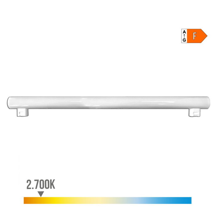 Edm Linestra LED 2 casquillos S14S 9W 810lm 2700K lumière chaude 500x30x47mm Edm Linestra LED 2 casquillos S14S 9W 810lm 2700K lumière chaude 500x30x47mm