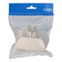 Edm Adaptateur double 2p+t 16A 250V blanc