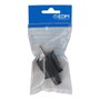 Edm Fiche en caoutchouc noire 10/16A 250V IP44 4,8mm