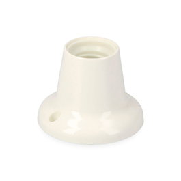 Edm Portalámparas zocalo recto e-27 blanc