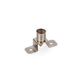 Edm Portalampes mignonette E10 chromé en métal