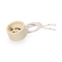 Edm Porte-lampe halogène GU10 beige en stéatite