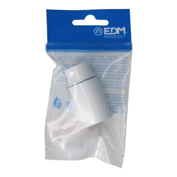 Edm Portalampes en bakélite renforcée E14 blanc