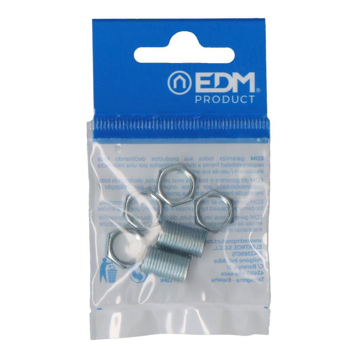 Edm Rosca 15 mm con tuerca 10/100 (envasadas)