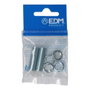 Edm 2 filetages 30 mm avec 4 écrous métriques 10/100 en acier