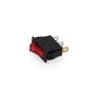 Edm Interrupteur lumineux encastrable étroit 16a noir
