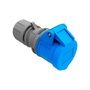 EDM Product Socle de prise CETAC 16 A Bleu/Blanc avec couvercle
