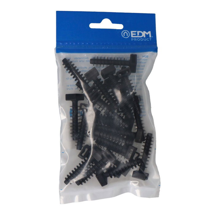 Edm Taco para brida n°8 negro 25 unid. Edm Taco para brida n°8 negro 25 unid.