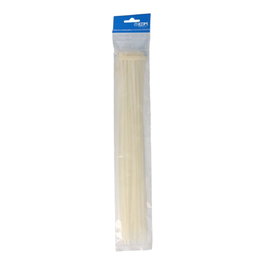 Edm Colliers de serrage en nylon 385 x 4,8 mm, blanc, 25 pièces