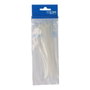 Edm Bridas natural 3,6 x 150 mm nylon blanc, sac de 25 pièces