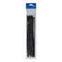 Edm Colliers de serrage en nylon noir 300 x 4,8 mm, 25 unités