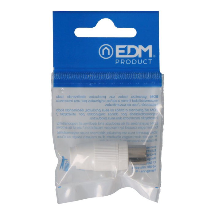 Edm Base aérienne TV 9,5mm droite blanche