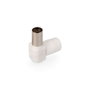Edm Base aérienne coudée TV 9,5mm Blanc