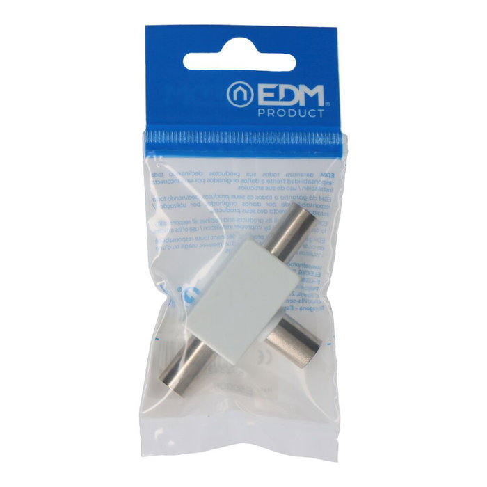 Edm Dérivateur TV 1 base + 2 fiches blanc