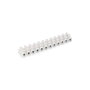Edm Reglette de connexion 10 mm, 12 connecteurs, blanche