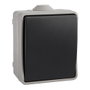 Solera Pulsateur étanche IP44 10A 250V Gris/noir pour montage en surface