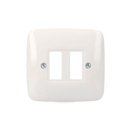 Solera Placa 2 éléments série Estrella 75x80x8 mm blanc polipropylène encastrable ref 521