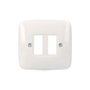 Solera Placa 2 éléments série Estrella 75x80x8 mm blanc polipropylène encastrable ref 521