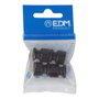 Edm Aislador pour câble torsadé marron porcelaine Ø 15,5 x 18 mm lot de 4