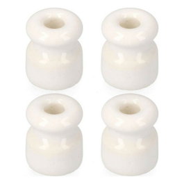 Edm Isolateur pour câble tressé blanc (4 unid.)