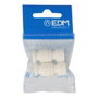 Edm Aislador pour câble torsadé blanc en vrac (4 unités) ø 15,5 x 18 mm porcelaine