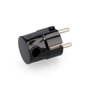 Edm Clavija tipo f t/tl 16a sortie latérale 4,8mm noire